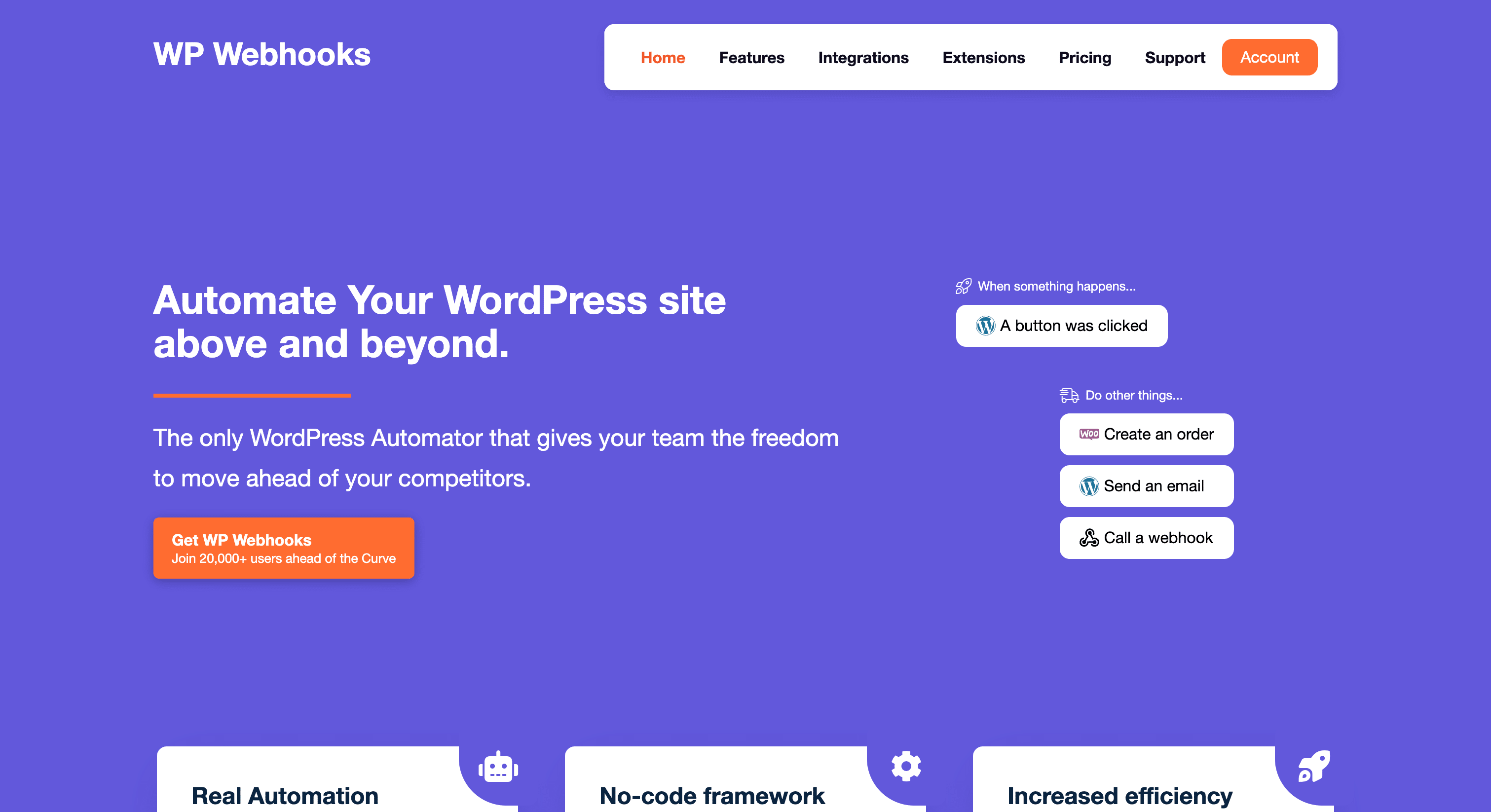 WP Webhooks公式サイト